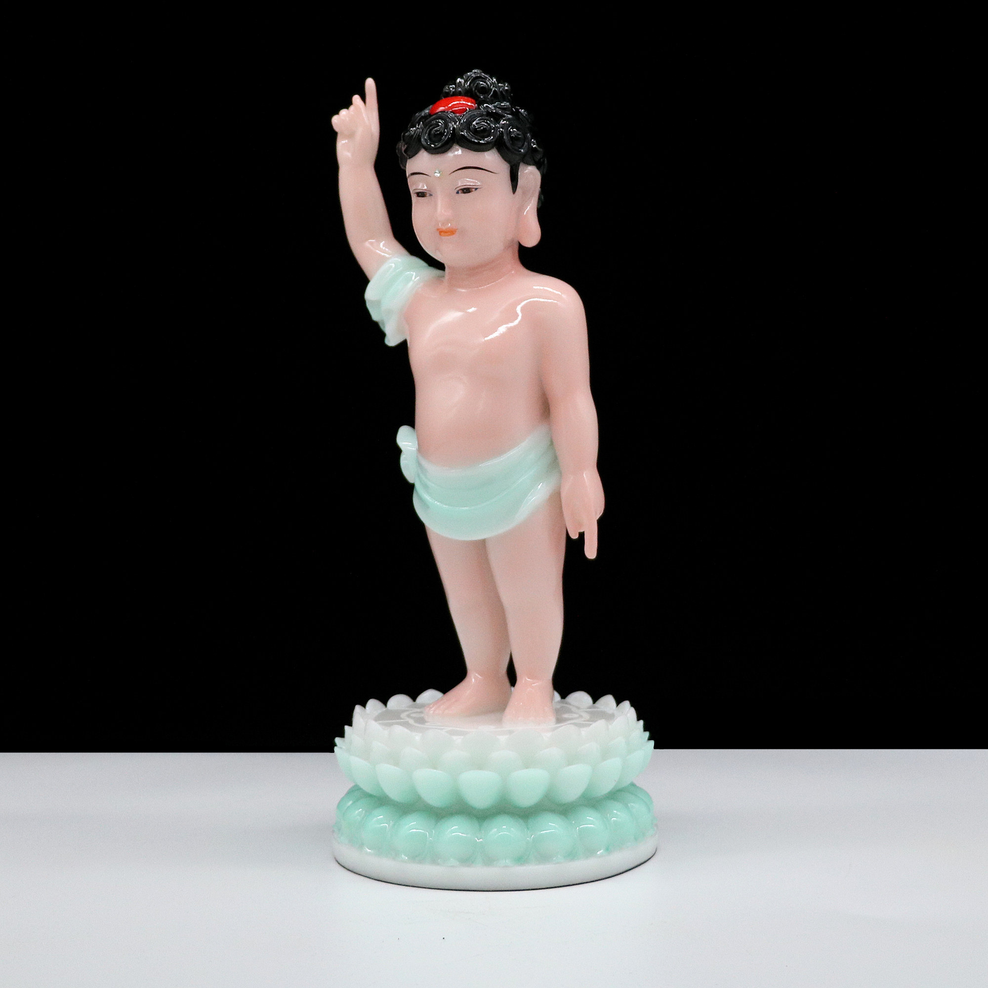 汉白玉太子佛像九龙龙浴神像释迦牟尼佛寺寺庙居家摆件