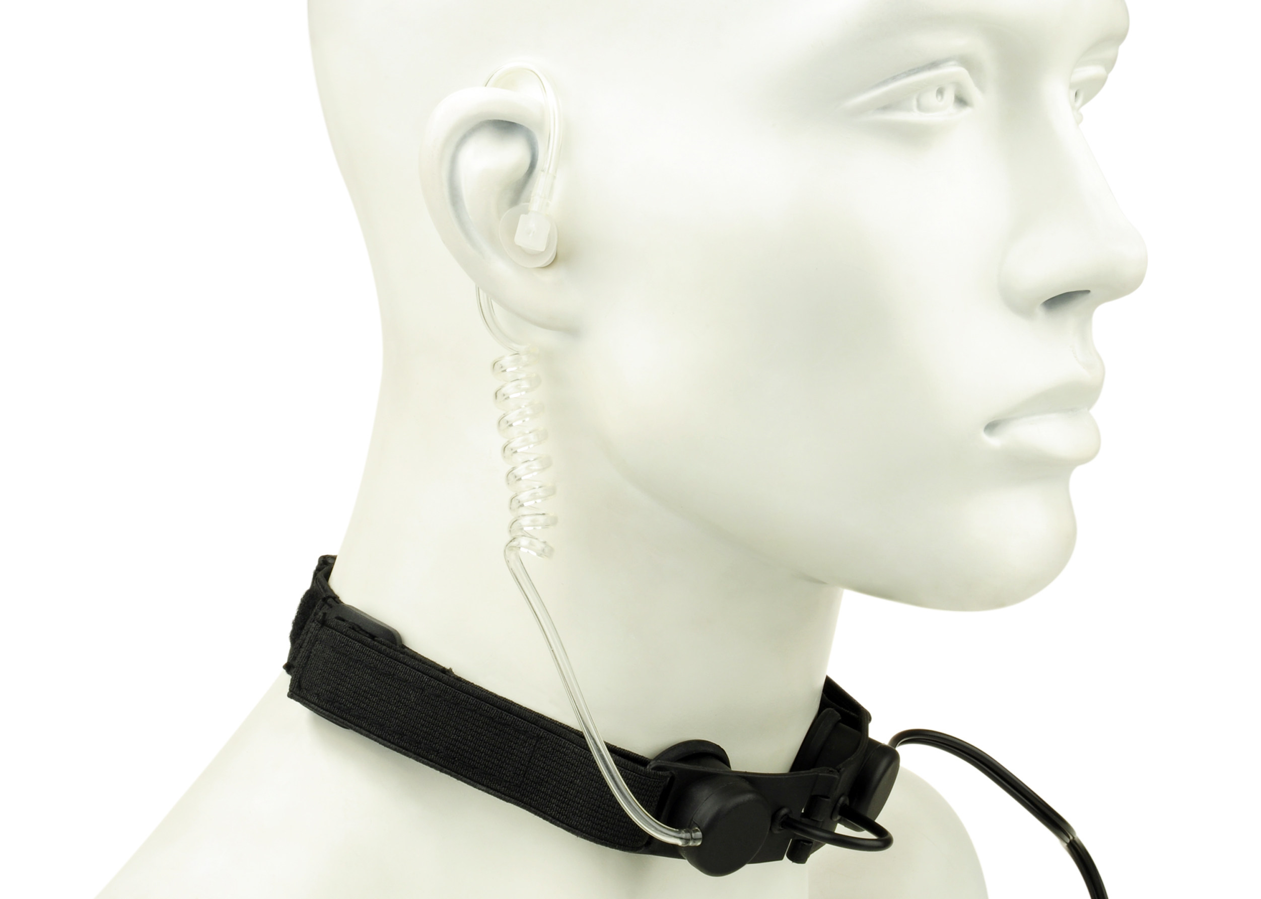 元素对讲屏蔽入耳有线喉麦耳机通讯ztac战术耳机麦