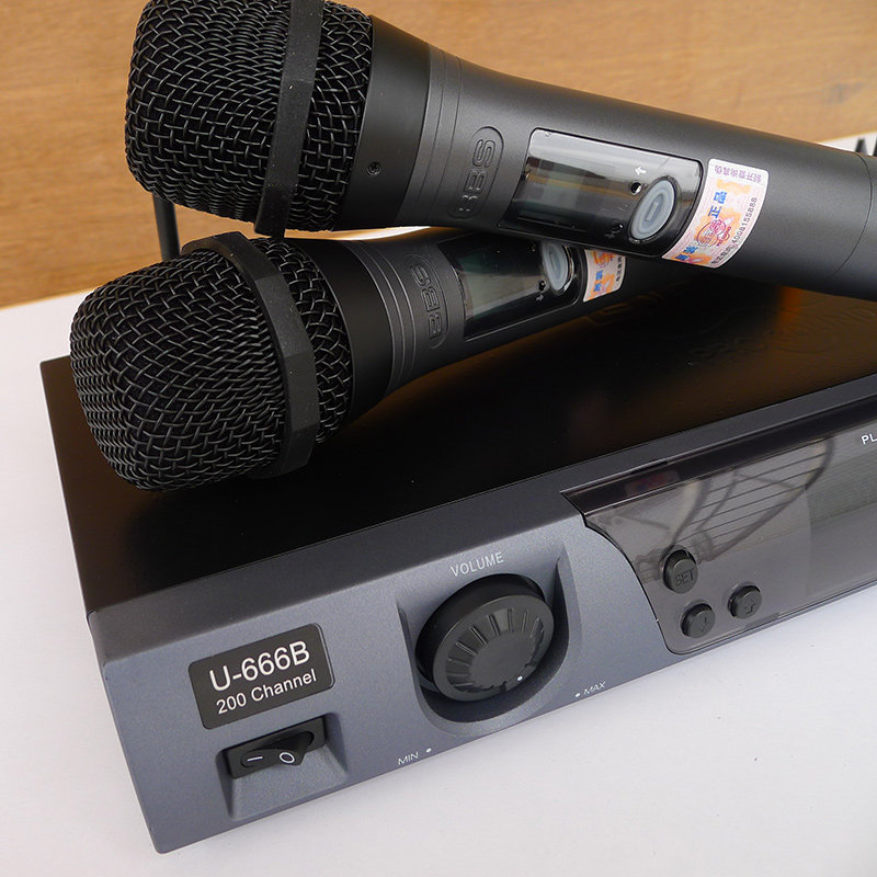 原装正品升级版bbsu-666bgs无线麦克风话筒一拖麦克风