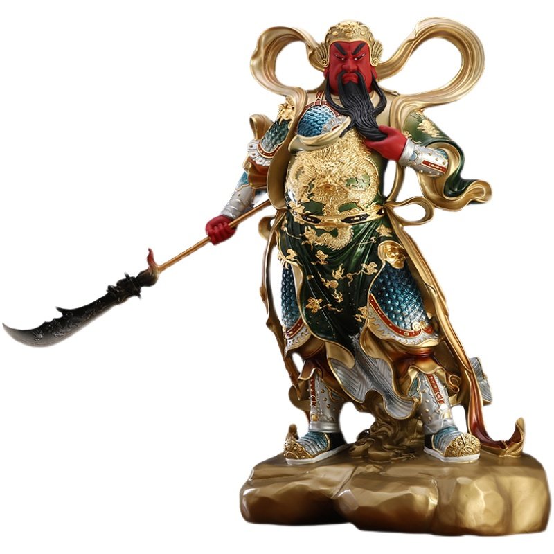 纯铜韦陀伽蓝左右护法佛像寺庙供奉韦驮珈蓝摆件