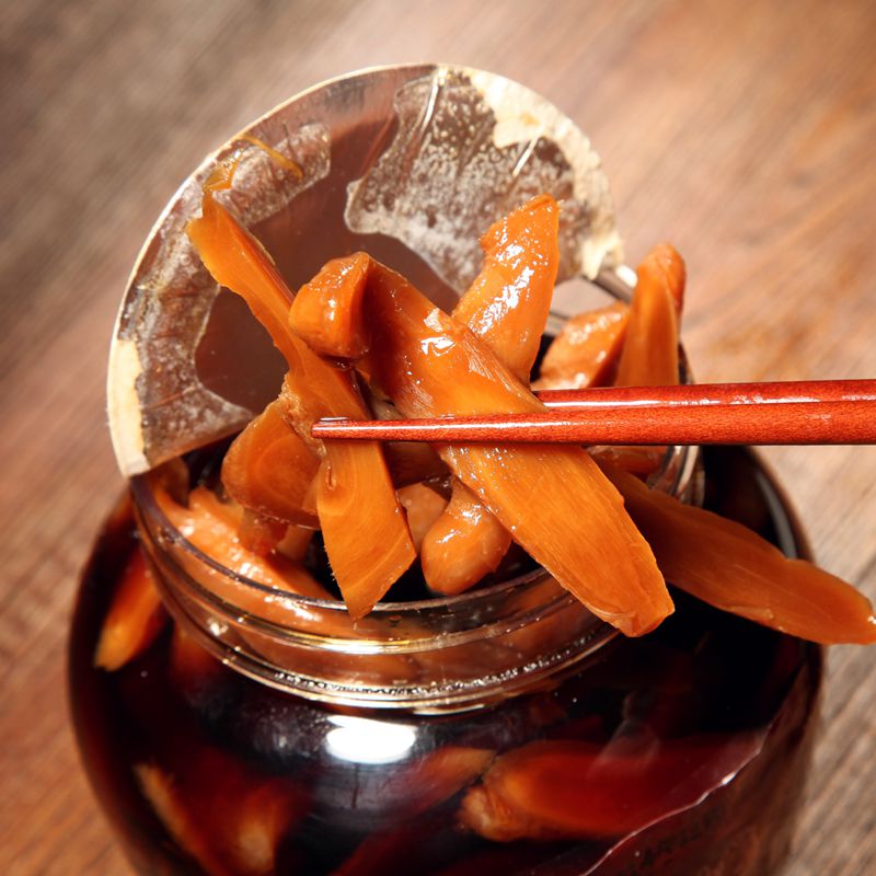 铜陵白姜 齐松特产酱汁咸生姜原产地腌制嫩姜芽香辣下饭特惠1000g