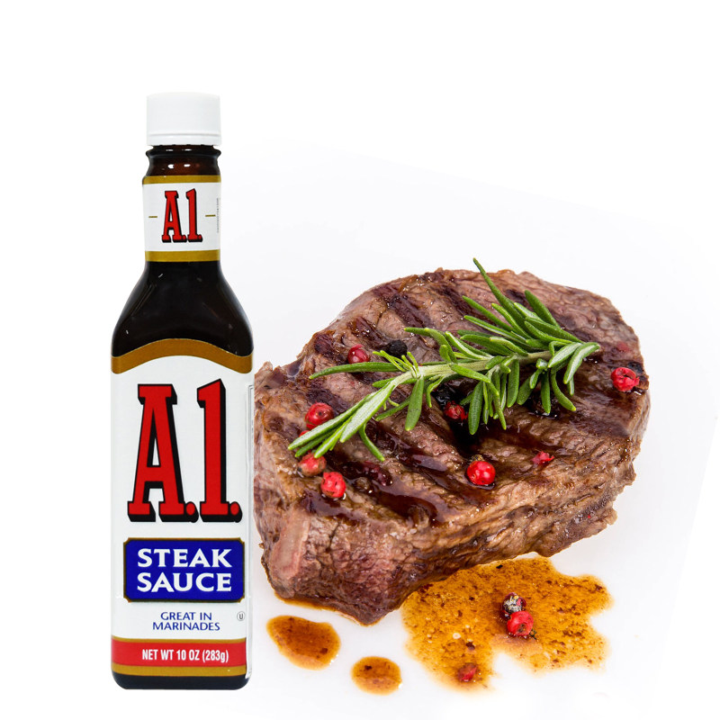 美国原装进口卡夫a1牛排调味酱283g 西餐牛排汁棕酱烧烤酱牛排汁