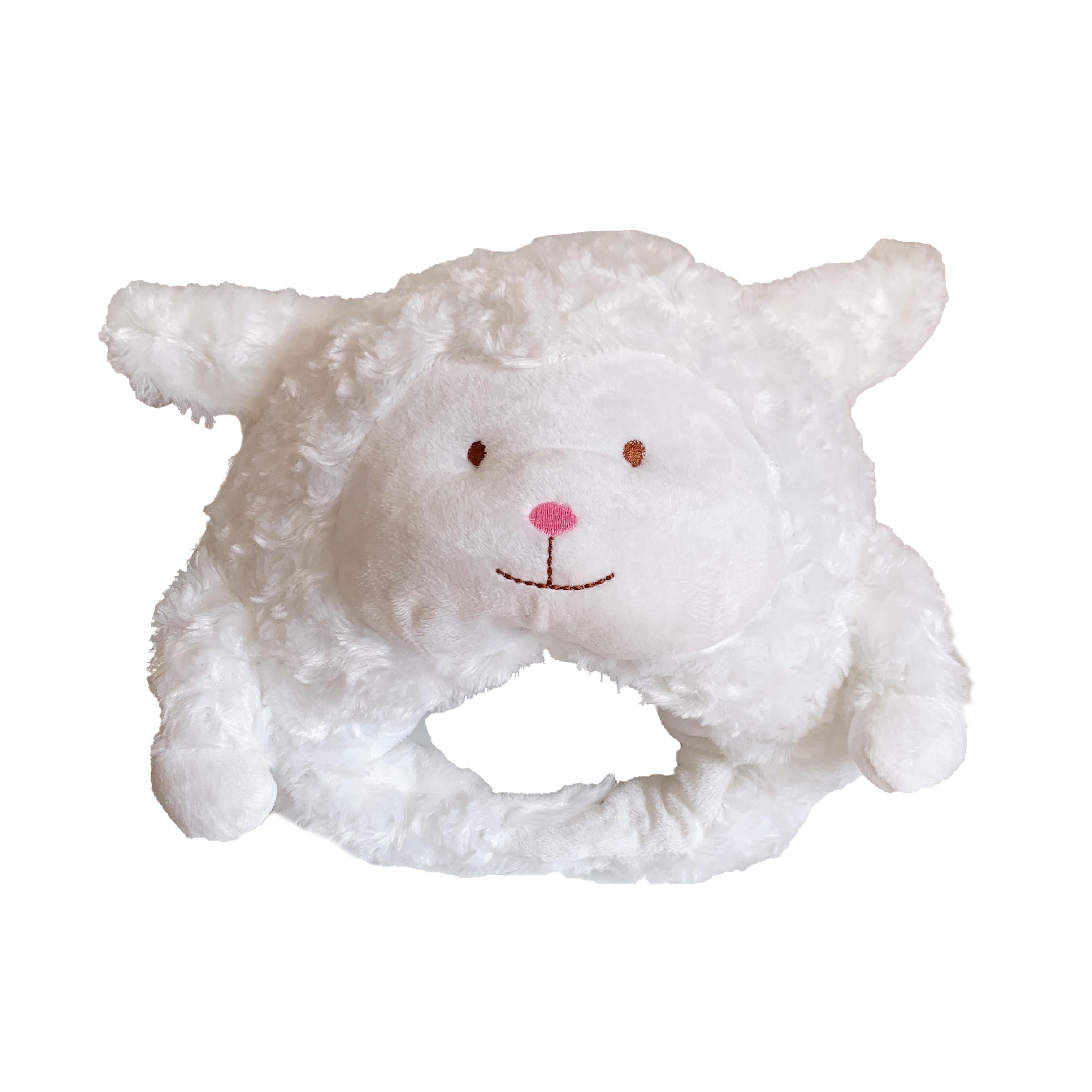 日韩ins少女心可爱搞小绵羊头套羊羔毛帽子女发饰