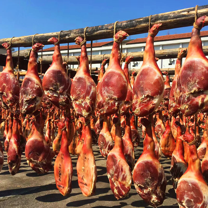 正宗特产金苏金华火腿3斤红色礼盒盒装手工火腿