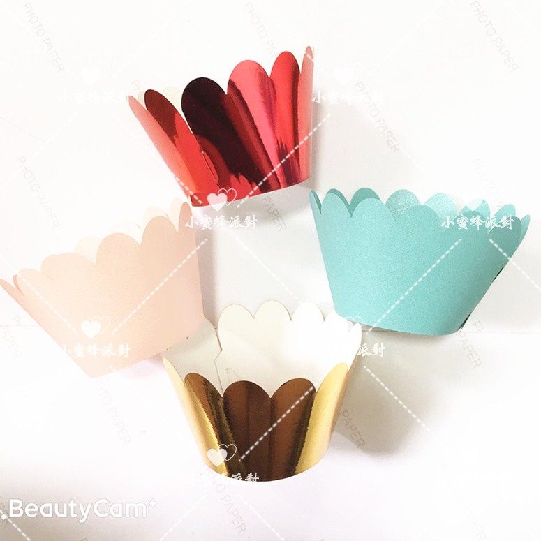 蛋糕围边纸杯镂空花边杯子套马油纸装饰12枚入节日装扮用品