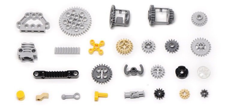 兼容乐高机械科技积木齿轮配件面板散件小颗粒拼插玩具散装零件包