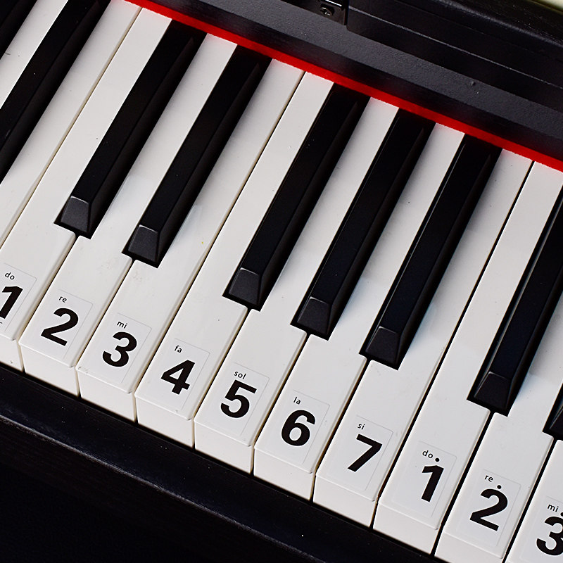 贴纸钢琴键盘专业儿童成人电子琴简谱音符按键其它乐器配件