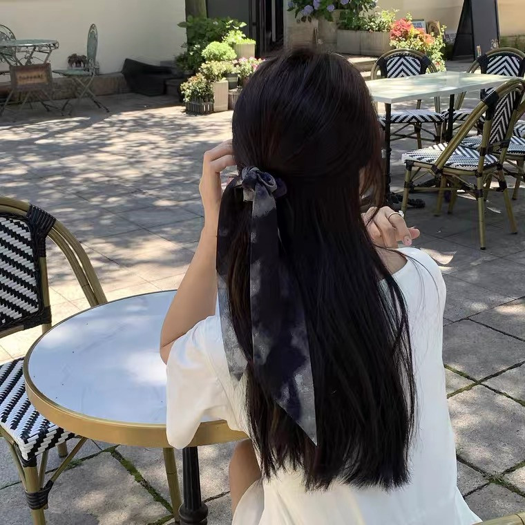 发带女头绳绳带头饰丝带绑发夏季薄款马尾大肠发饰
