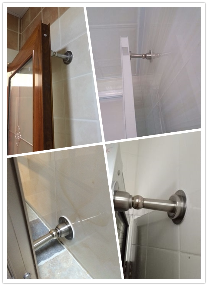 门吸门打孔不锈钢碰门顶厕所房门卫生间简易易装碰包门吸