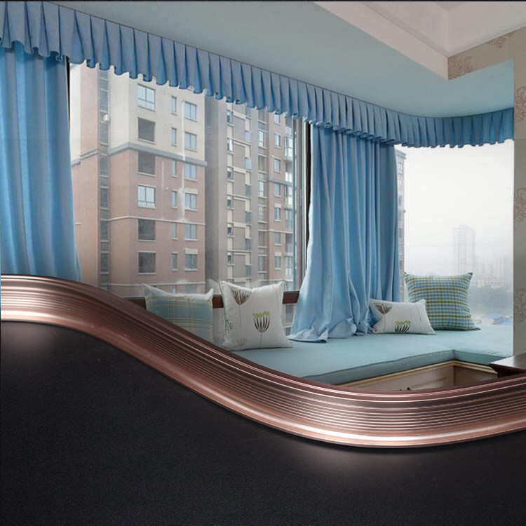 窗帘轨道尚格铝合金罗马双轨单轨道滑轮滑轨导轨窗帘轨道