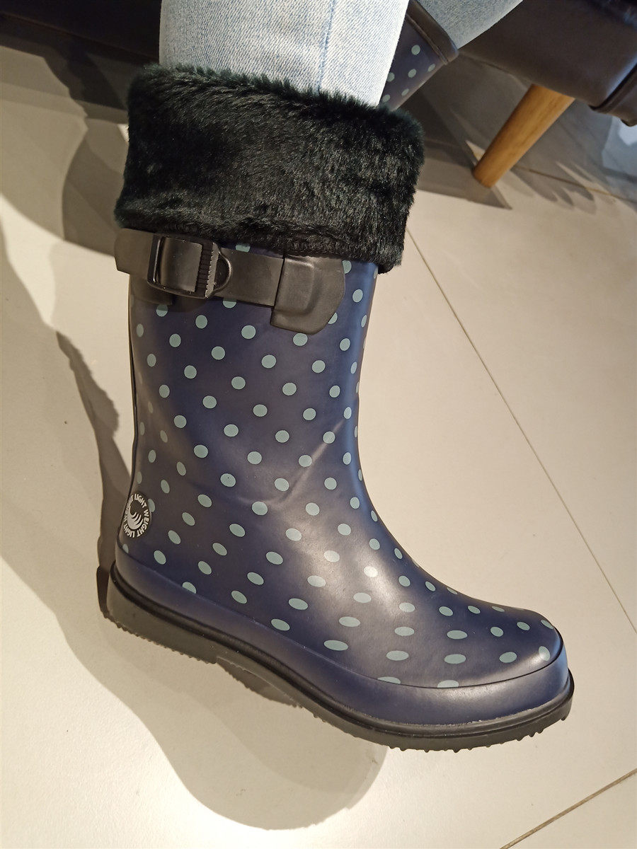 雨鞋女加时尚款外穿日橡胶雨靴中筒保暖袜套雨鞋