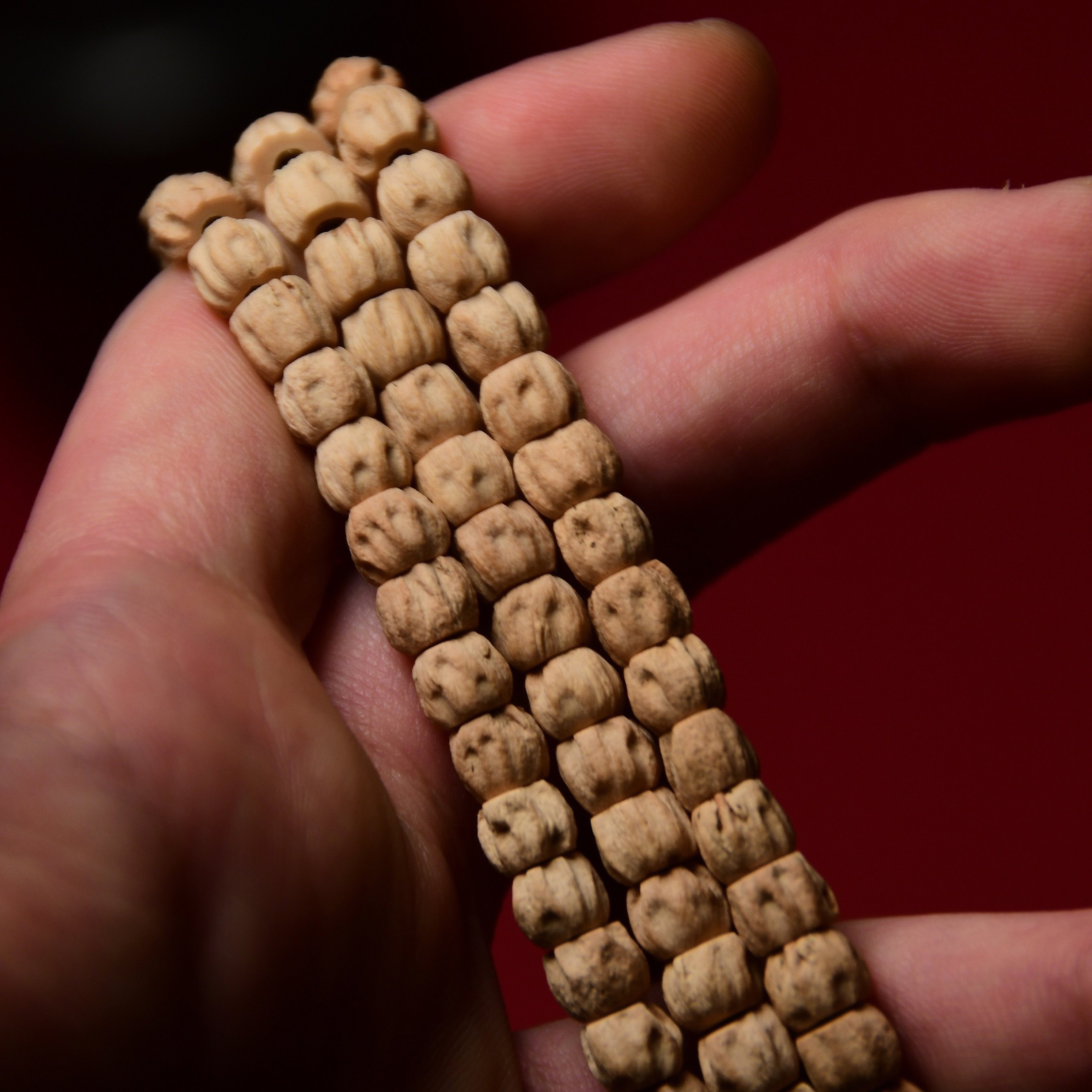 丹珠出品热振寺百香鬼脸柏香籽原皮无修手串佛珠佛珠