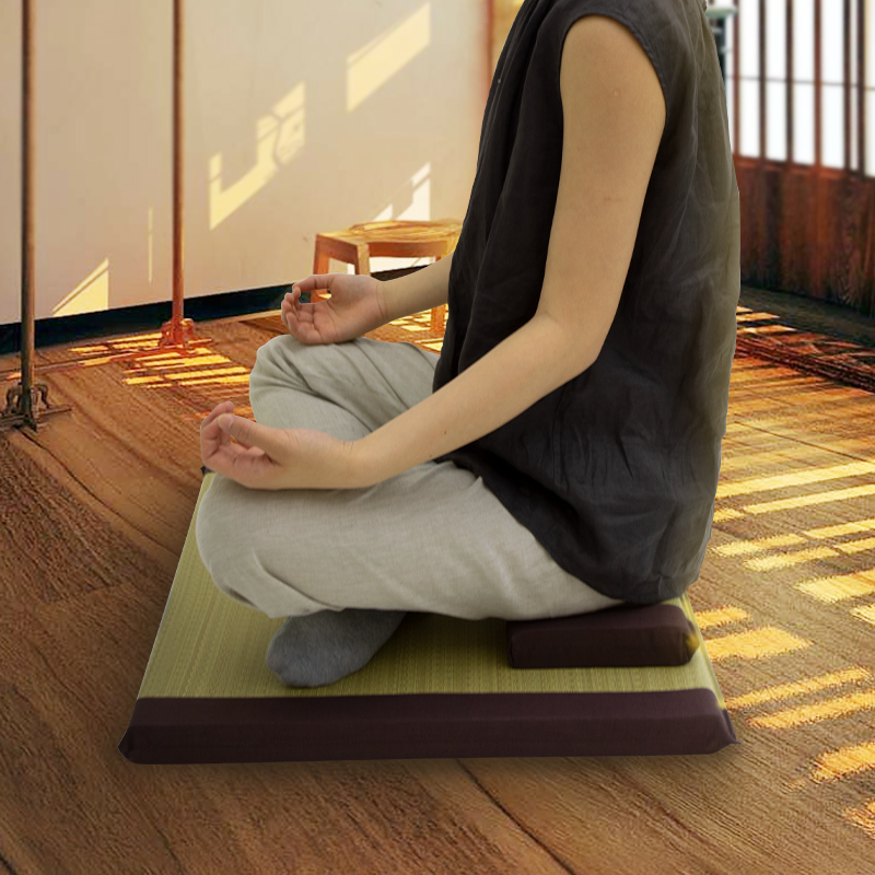 便携打坐垫上垫跪拜禅修垫家用静坐冥想打坐垫加厚方形坐垫可定制