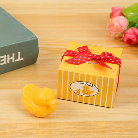 创意小黄鸭手工皂儿童卡通动物香皂洗手肥皂带礼盒婚庆伴手礼礼物