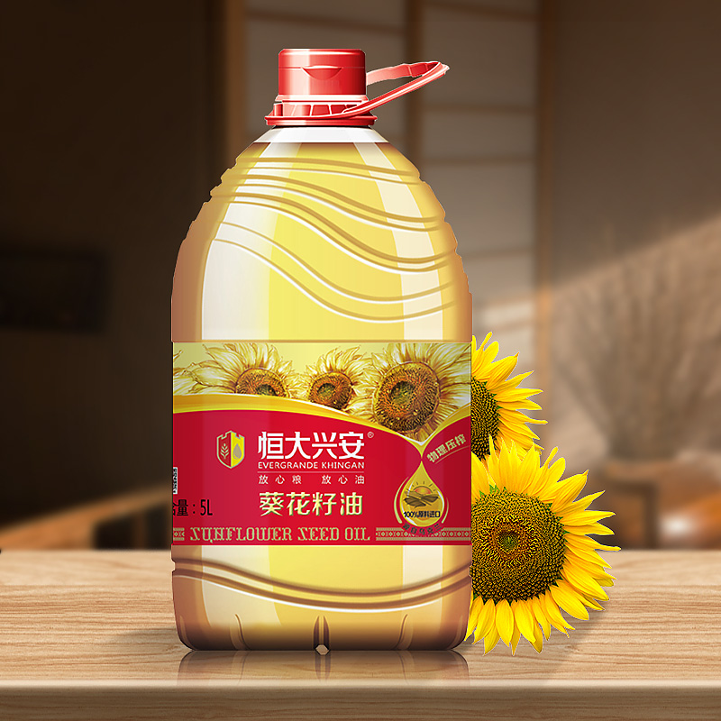 恒大兴安葵花籽油54l桶装