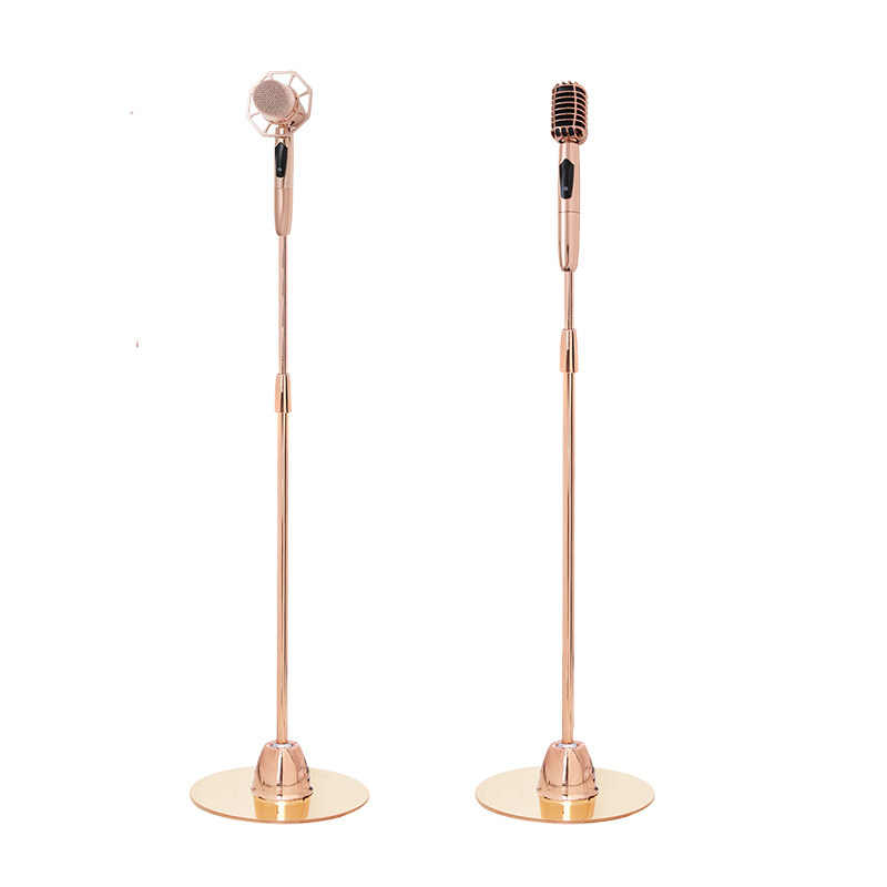 专业级ktv复古摇摆麦克落地式无线摇麦风爵士立杆式摇咪话筒k歌怀家庭