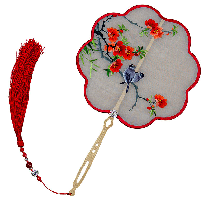 苏双面配饰同款海棠花不是鬓边道具摄影刺绣