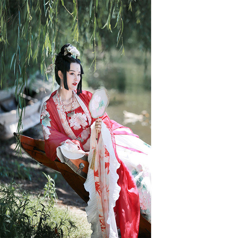 衔泥小筑原创刺绣汉服元素女装花神芙蓉仙子汉服