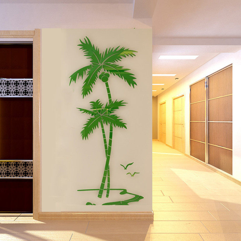 ins北欧风3d立体墙贴画卧室餐厅玄关电视背景墙面装饰亚克力墙贴