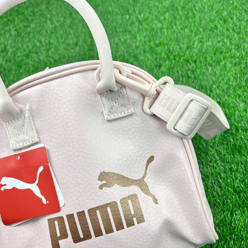 ຈຸດຂອງແທ້ PUMA ແມ່ຍິງຄົນອັບເດດ: ກິລາແລະ leisure retro ກະເປົາຖືປ້າຍຄໍາ 078328