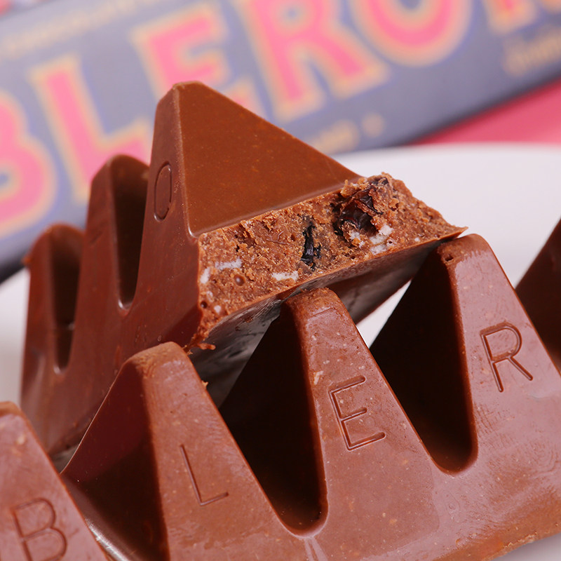 100g瑞士toblerone三角巧克力3条黑白牛奶蜂蜜巴旦巧克力制品