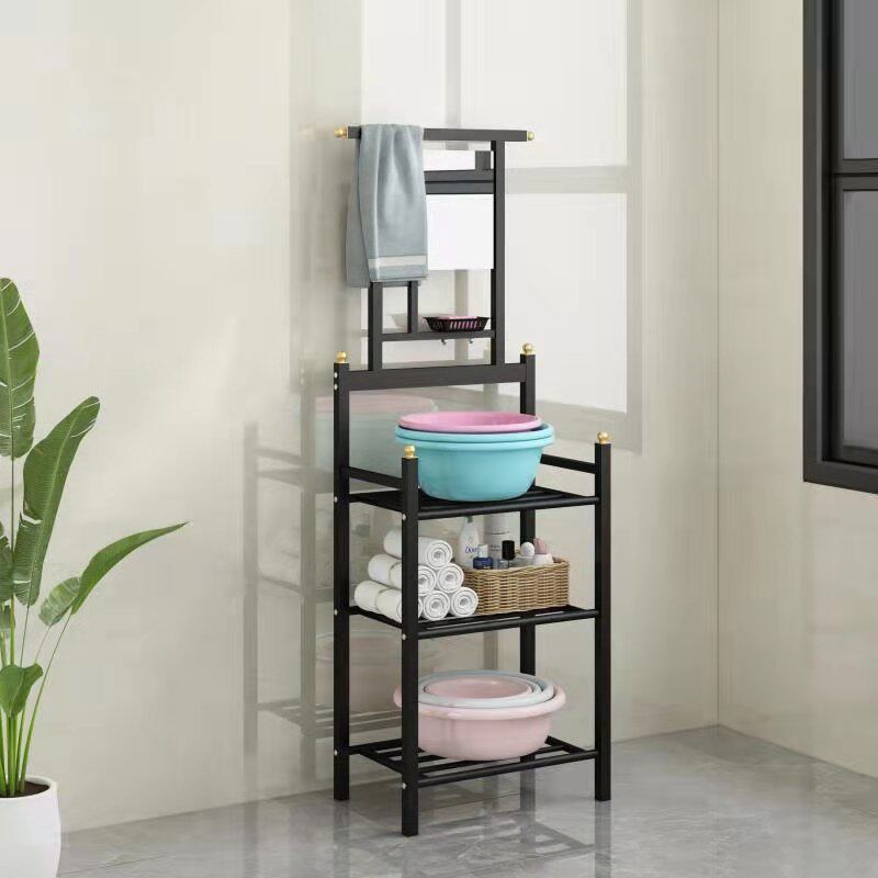 脸盆架洗脸盆架子落地家用多功能简易落地式置物架农村面盆架