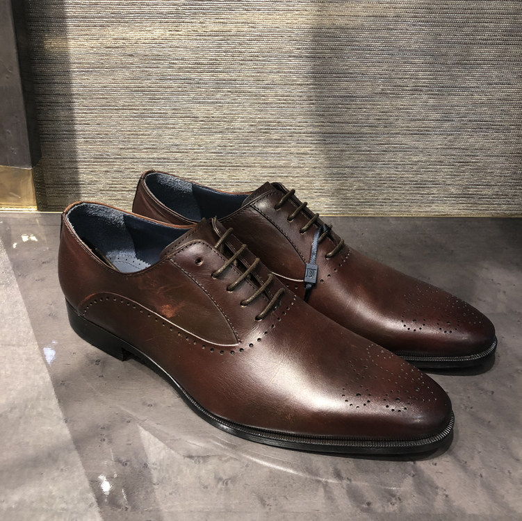 迪柯尼dikeni男鞋专柜正品2019新款商务中年皮鞋休闲鞋18371f085