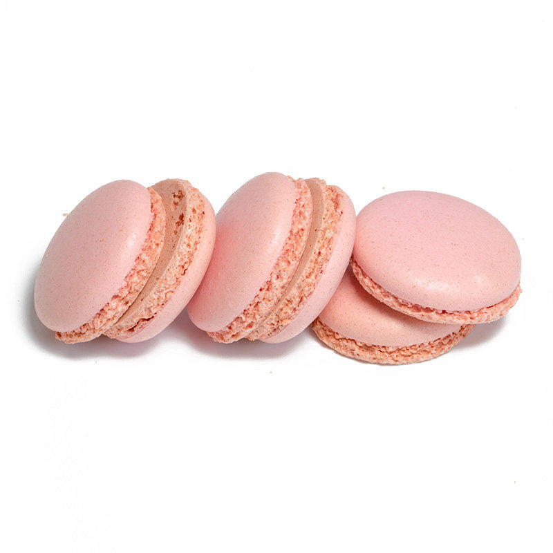 anfir半成品马卡龙甜点无夹心甜品台蛋糕婚礼塔装饰淡粉色裸粉中