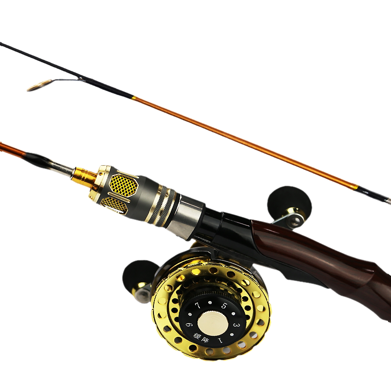 冰钓竿套装配件竿稍超硬软梢竿柄冬冰钓鱼杆实心特价超短船筏钓轮