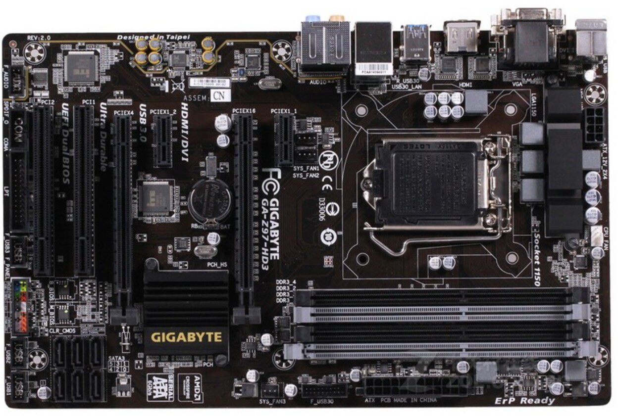 gigabyte技嘉z97-hd3主板1150ddr3z97大板超频一年主板