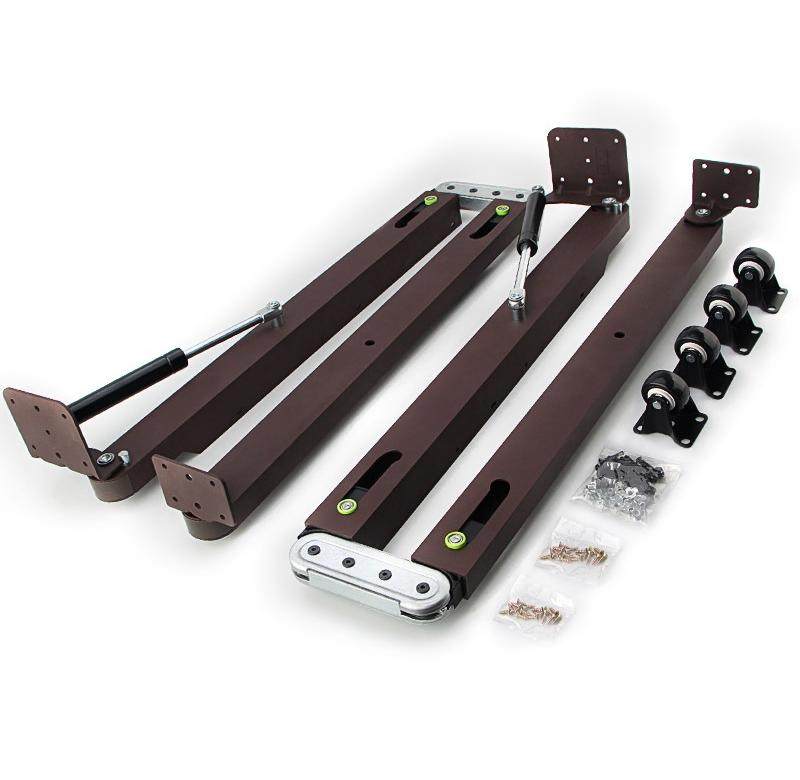 折叠活动关节连接多功能下翻隐形伸缩家具连接件