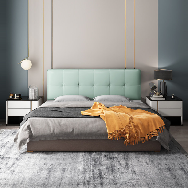 床头免洗科技现代简约双人床靠垫榻榻米海绵靠背床头靠垫