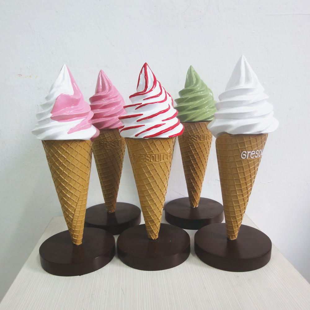 模型冰淇淋仿真食物甜品宣传30cm茶味仿真果蔬