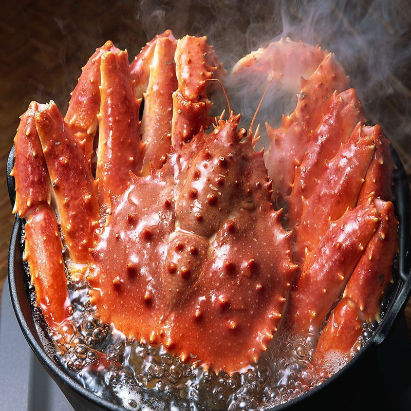 鲜活进口帝王新鲜螃蟹皇帝蟹秒杀熟面包蟹膏帝王蟹