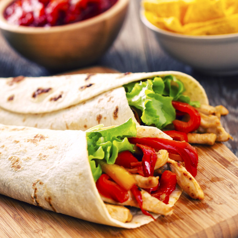 墨西哥卷饼192片老北京鸡肉卷皮8寸面饼冷冻半成品包点