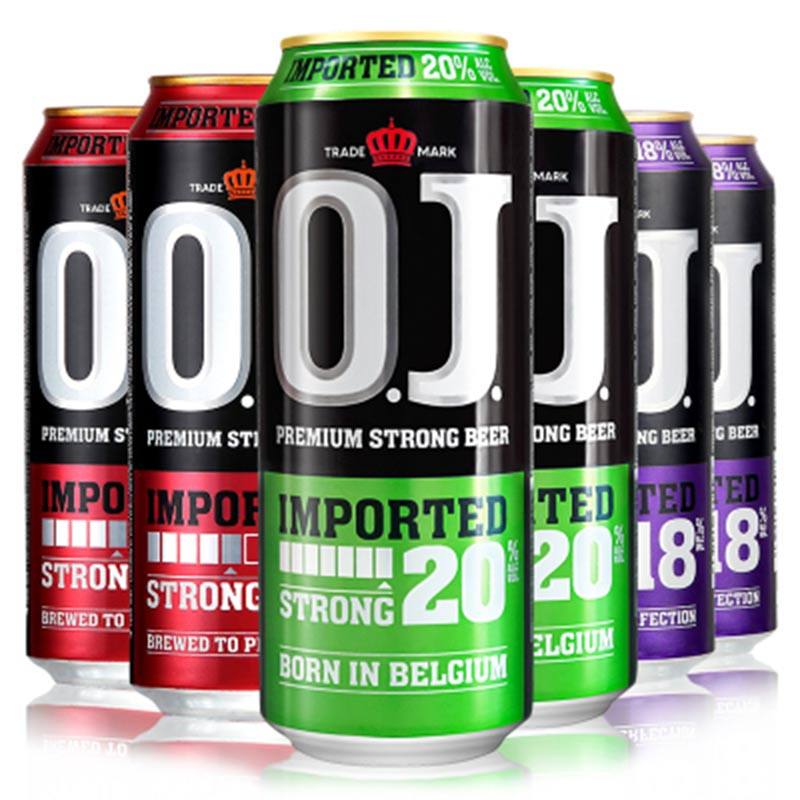 啤酒深水炸弹oj皮尔尔森一罐16度18度20度进口啤酒