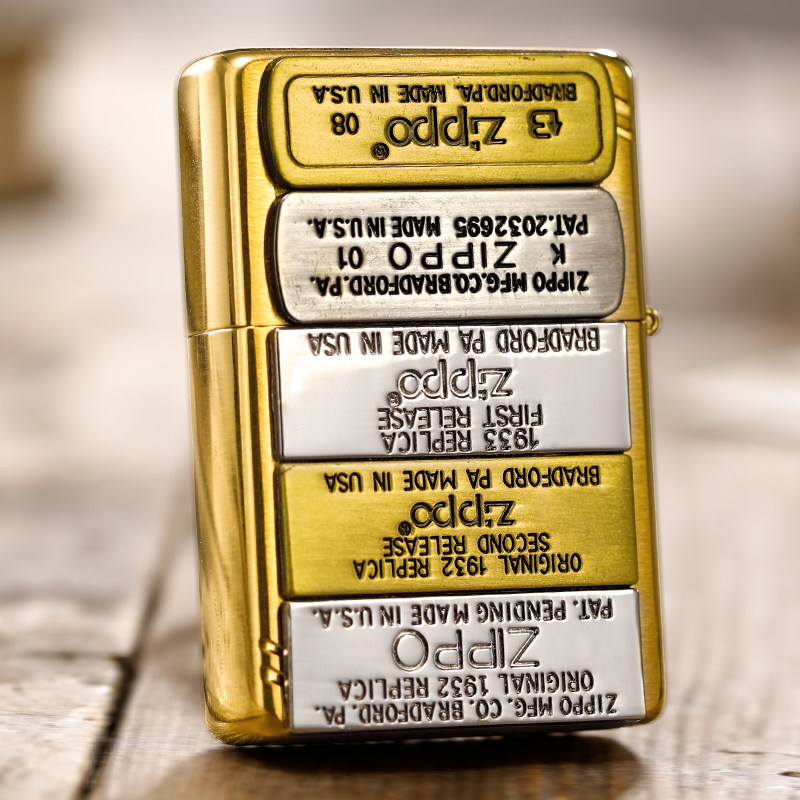 打火机zippo正版1937复刻贴章五代zp男士煤油zippo