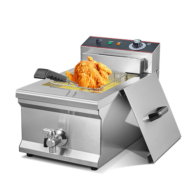 炸炉炸锅台式单缸水龙头商用大容量炸鸡汉堡店电商用炸锅