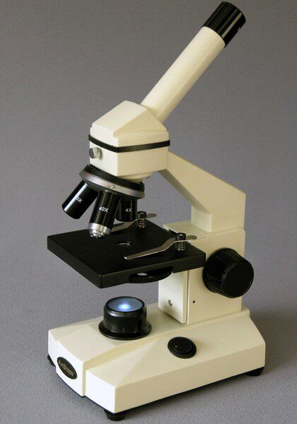 显微镜amscope40x-640x学生单目生物家庭实验复合标本科学实验