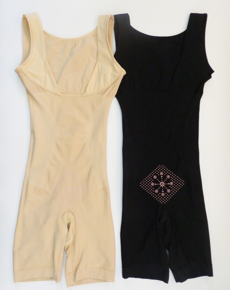 收腹束身塑身美体纤体内衣托胸收腰平角连体衣塑身连体衣