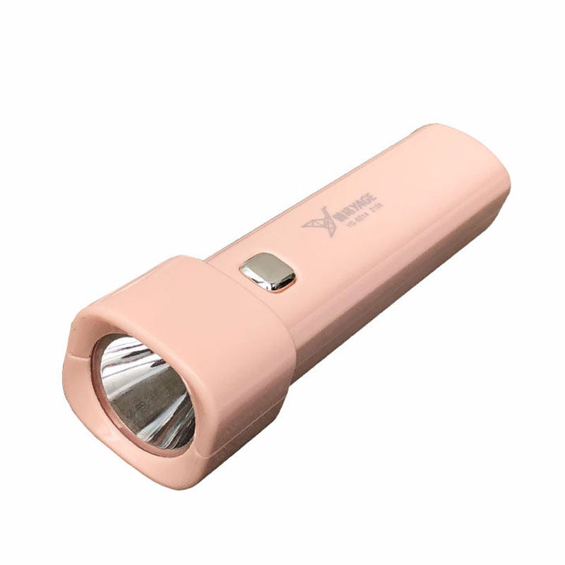 雅格手电筒儿童小型强光充电式家用锂电应急照明灯手电筒