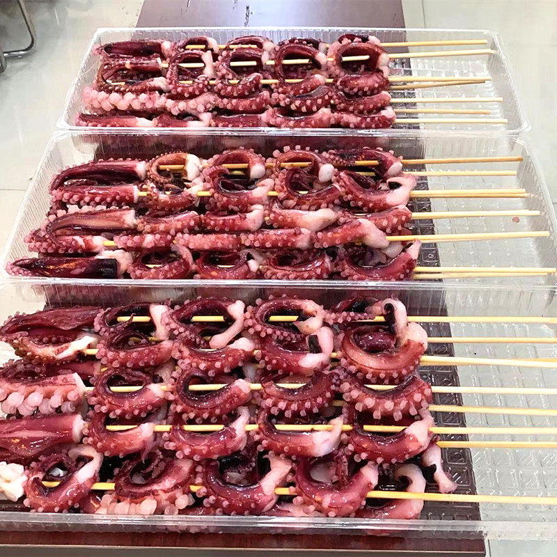章鱼凤舞串50串冷冻八爪铁板铁板烧烧烤商用食材冷冻章鱼