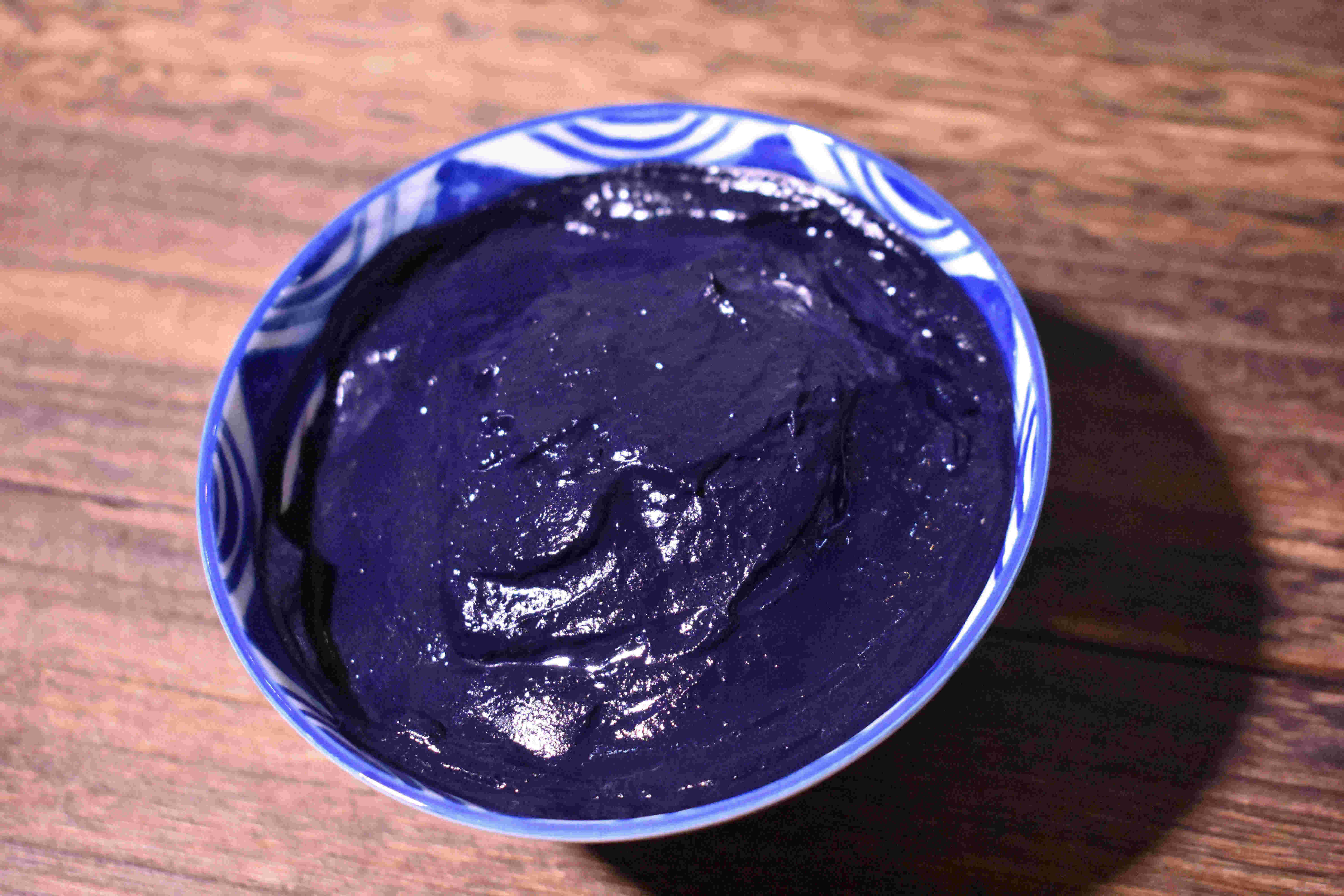 蓝靛靛泥土靛膏 蓝染草木染植物染色型染蜡染扎染蓝印花布 包邮