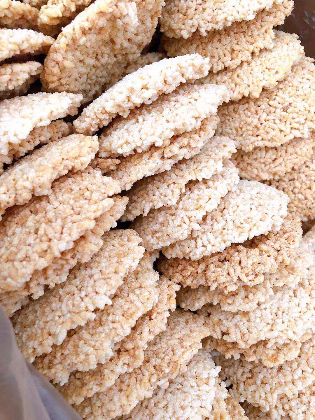 锅巴圆形糯米浙江诸暨特产传统手工香脆咸香传统中式糕点