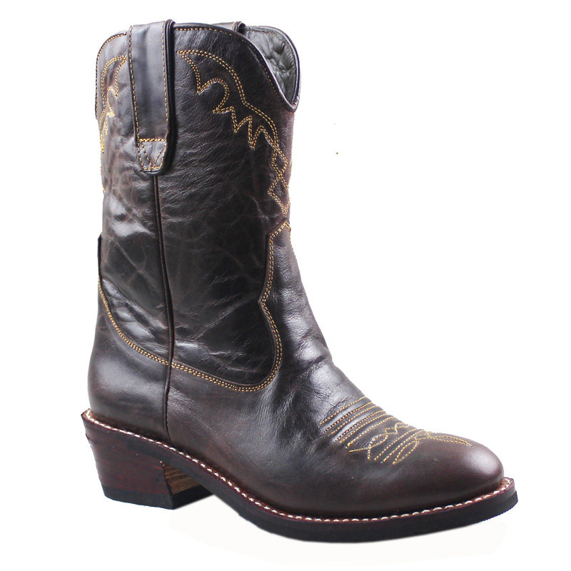 tb8205美国西部牛仔马靴骑士靴生莲坊手工棕色蓝色时装靴