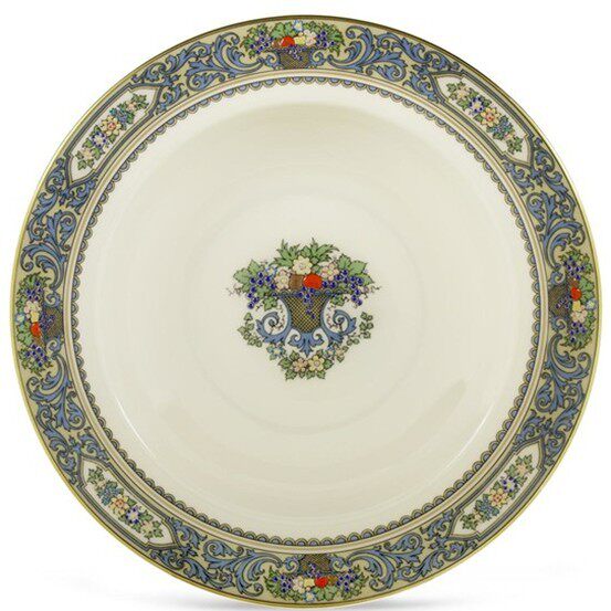 中式盛菜大盘子美国进口陶瓷器盘子创意骨质lenox盘