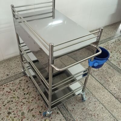 不锈钢治疗车.医用小推车手术推车抢救车器械车工具车美容车推车