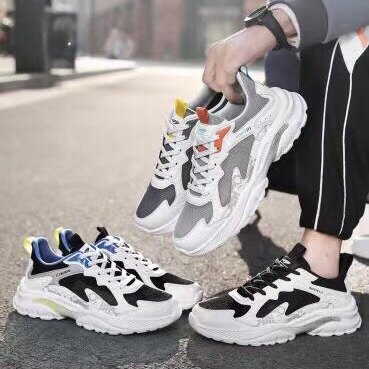 邦特运动鞋2022夏季新款学生鞋网透气老爹轻便跑步鞋