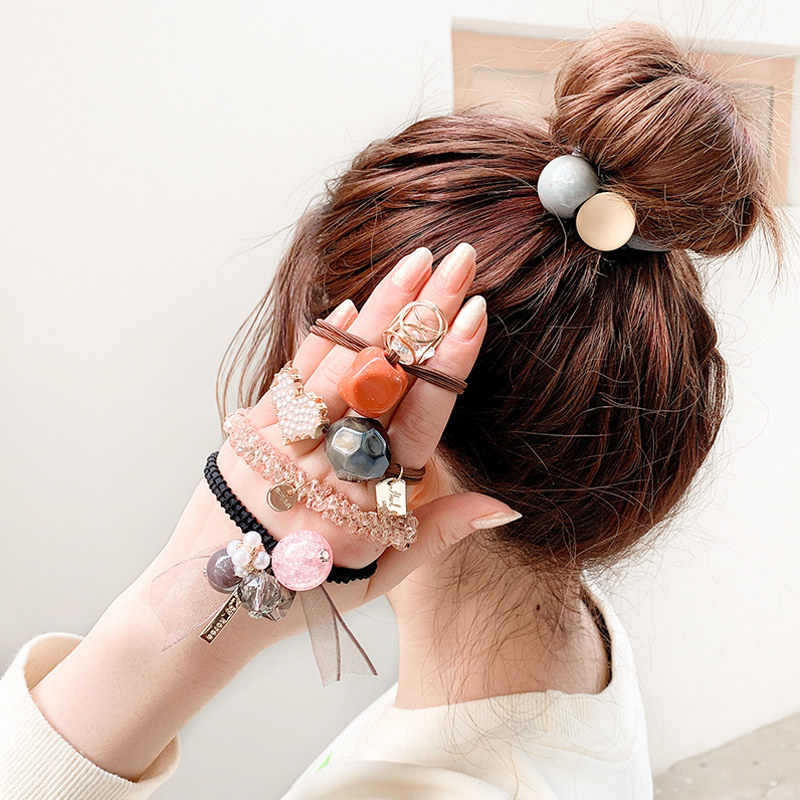 头绳女网红ins 简约气质可爱少女日系皮套皮筋女扎头发高弹力头饰