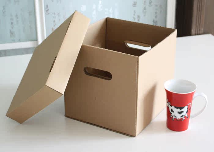 ikea style 办公储物盒 带盖礼品盒 正方形 加丝带就送礼 带扣手